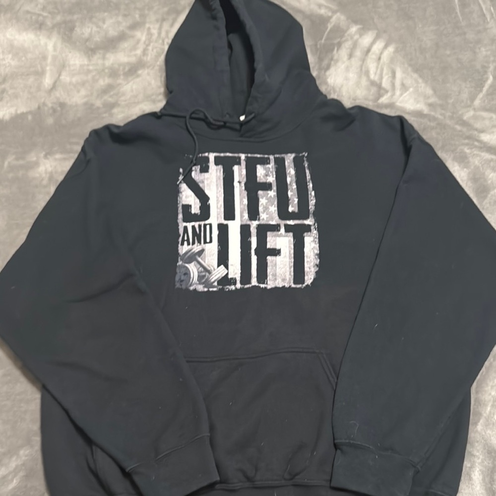 Gildan Black Sweatshirt Bold Graphic Design